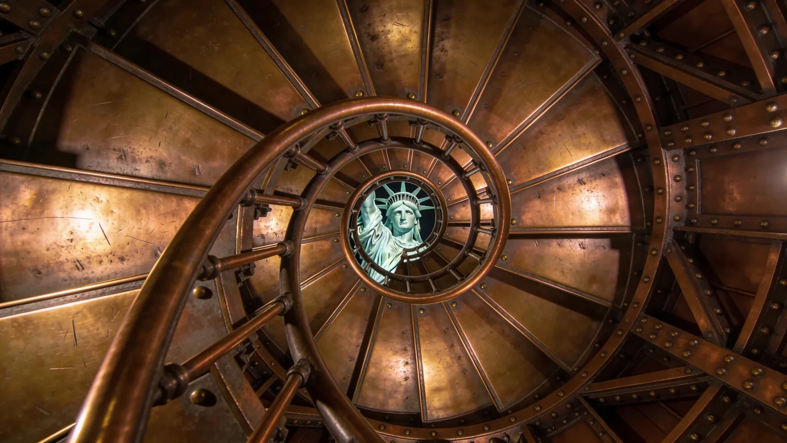 Statue of Liberty narrow spiral staircase leading to the crown — Liberty Pedestal vs Crown Ticket physical reality