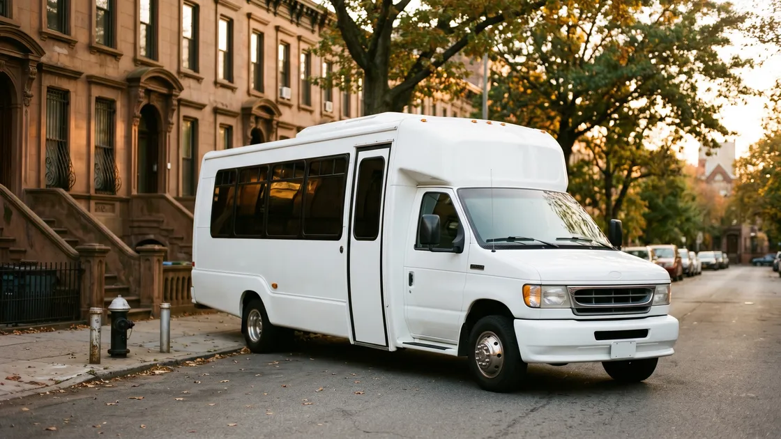 White mini coach